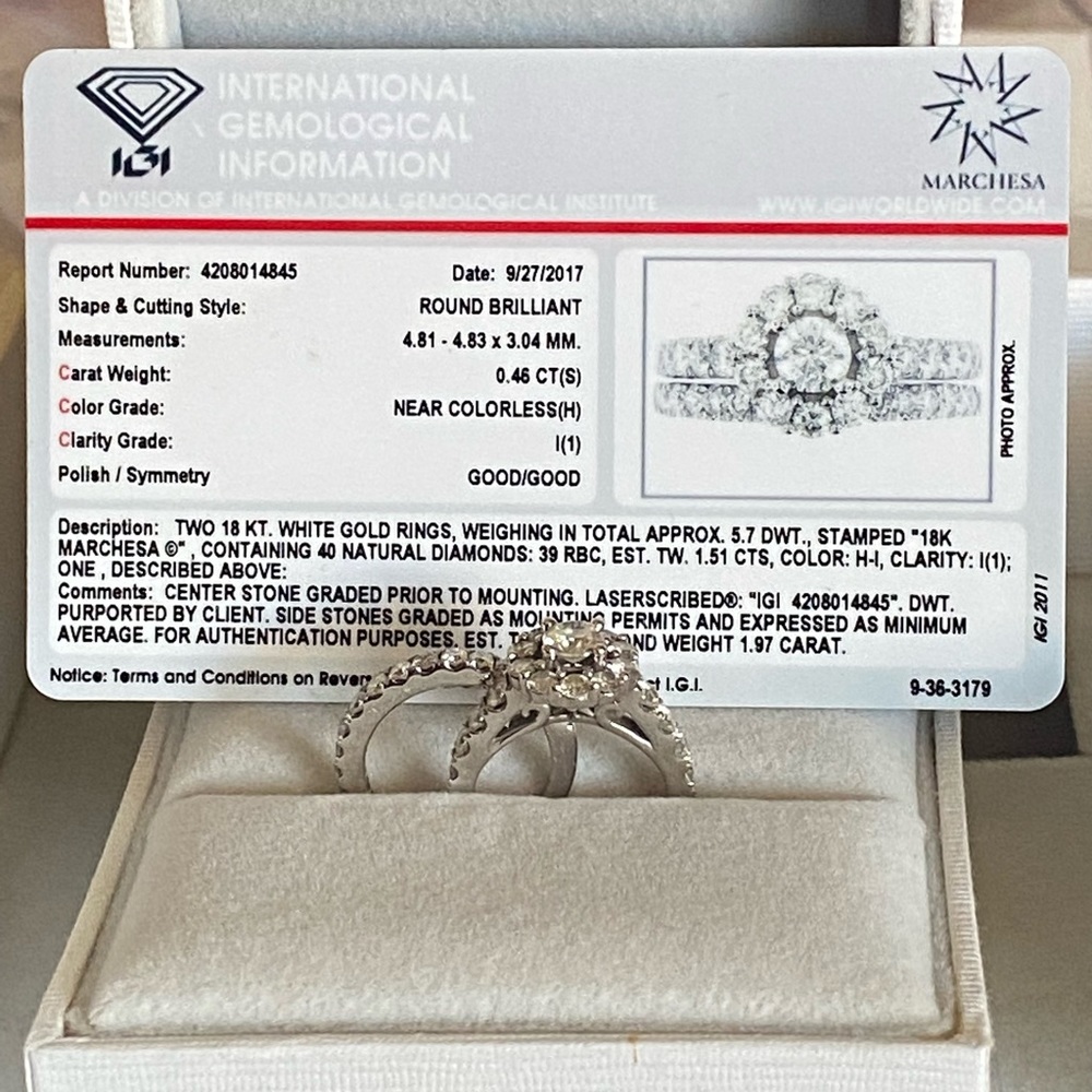 Certified Diamond Bridal Set (2 ct. t.w.)
in 18k Gold, White Gold or Rose Gold!